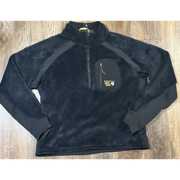 Mountain Hardwear Other - Mountain Hardwear Monkey Man Fleece Jacket Polartec Deep Pile Full Zip Black XL